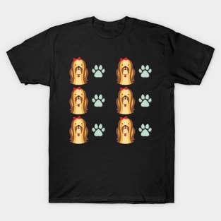 shih tzu dog pattern T-Shirt